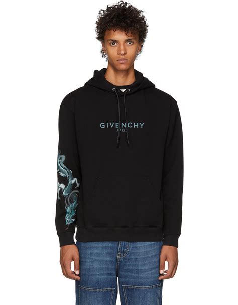 givenchy black dragon hoodie|givenchy black and beige hoodie.